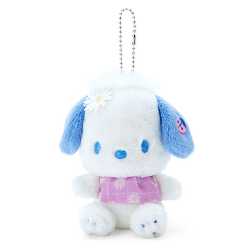 日本Sanrio正品PC狗Pochacco 毛絨公仔匙扣包掛件(雛菊)
