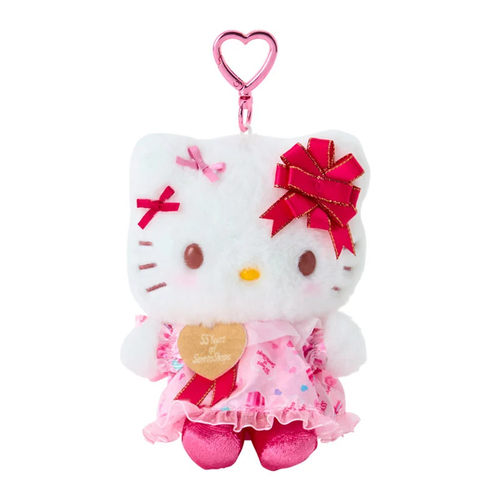 日本Sanrio正品Hello Kitty 毛絨公仔匙扣包掛件(55周年)