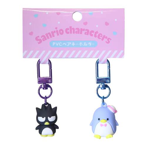 日本Sanrio正品Tuxedo Sam企鵝Badtz Maru酷企鵝XO對裝匙扣包掛件