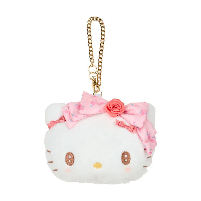 日本Sanrio正品Hello Kitty 毛絨八達通卡套零錢包Dolly Rose