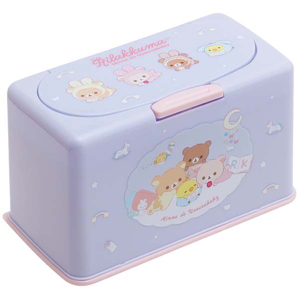 日本SanX正品Rilakkuma鬆弛熊 口罩收納盒(兔寶寶)