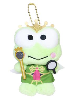 日本Sanrio正品Keroppi大眼蛙毛公仔匙扣包掛件FRAGARIA MEMORIES