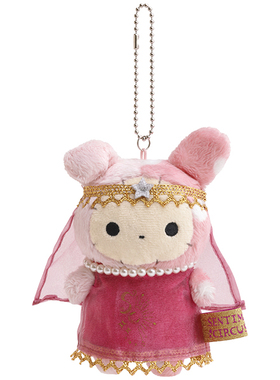 日本SanX正品Sentimental Circus深情馬戲團 公仔包掛件(黑貓座)A