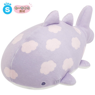 日本SanX正品Jinbesan鯨鯊先生鯊魚 毛絨公仔擺設禮物(S)