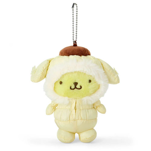 日本Sanrio正品Pompompurin布甸狗 毛絨公仔匙扣包掛件(冬日)