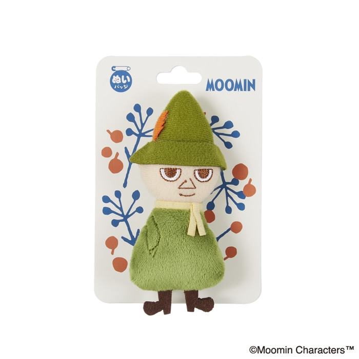 日本正品Moomin姆明史力奇 毛絨公仔扣針胸針
