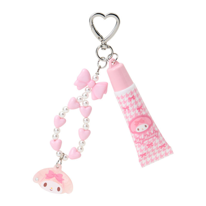 日本Sanrio正品My Melody 護唇精華匙扣包掛件