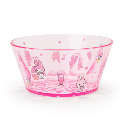 日本Sanrio正品My Melody 餐具透明塑膠雪糕碗涼菜碗沙拉碗