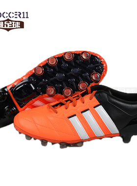 zsoccer11足球adidas阿迪达斯 ace 15.2 HG LE牛皮黑橘色B32799