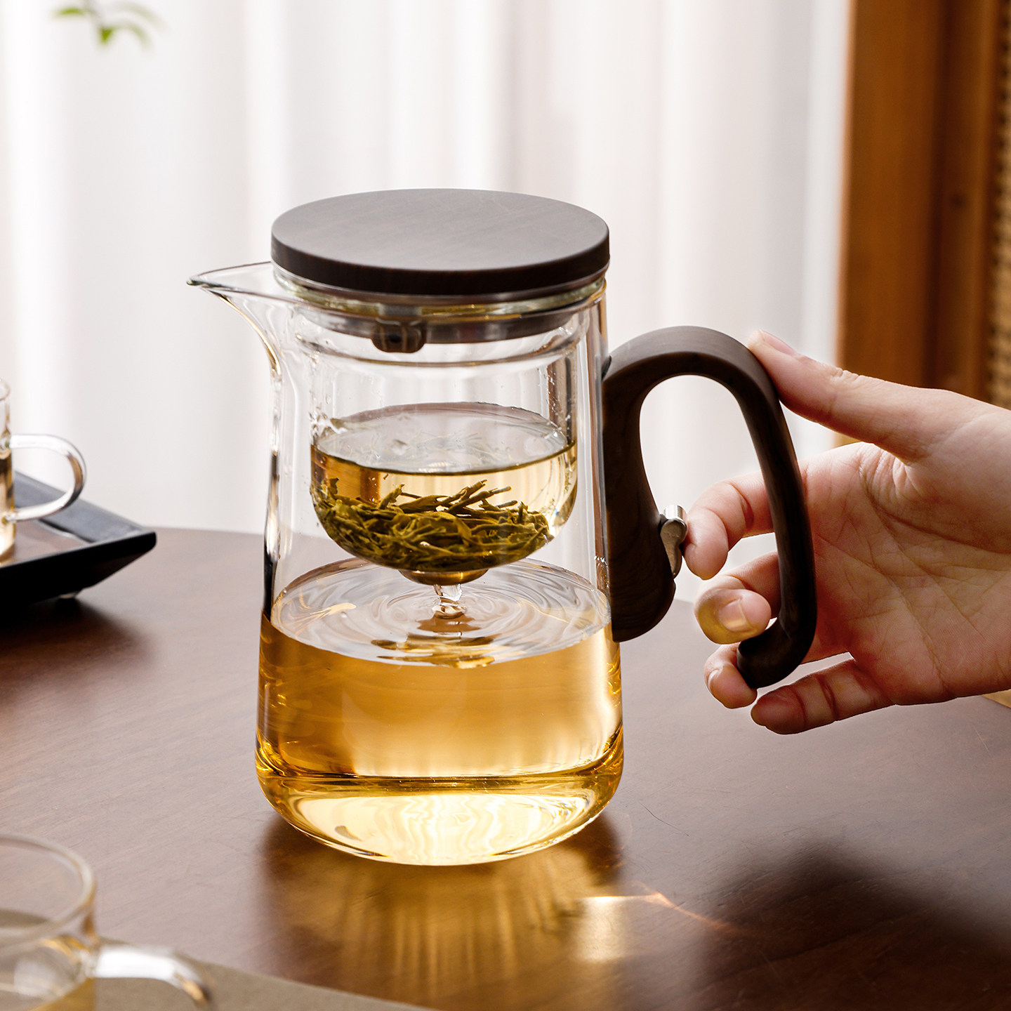 玻璃飘逸杯茶壶茶水分离泡茶器家用过滤加厚耐热功夫茶具茶壶单个,餐饮具,飘逸杯,淘宝优惠券,粉丝福利购,淘宝优惠卷