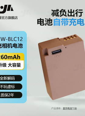 岩疆DMW-BLC12直充电池适用徕卡Q松下G95 G85 G7 G6适马fp L相机