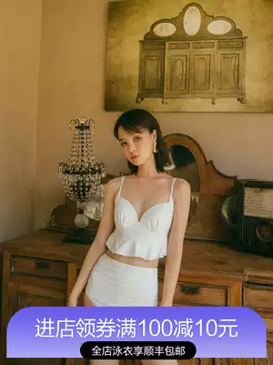 OMOM original 2019 New INS Wind two-piece swimsuit female two-piece steel pair bikini beach resort swimsuit