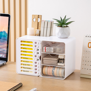 笔筒儿童男孩打卡记录表提示牌小学生课程表自律打卡器笔桶收纳盒