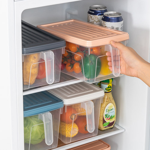 冰箱收纳盒抽屉式鸡蛋盒储物盒蔬菜分类保鲜盒食品级冰箱专用带盖