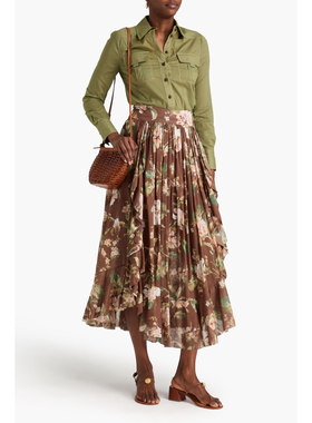 ZIMMERMANN正品代购过季款型格工装衬衫62376