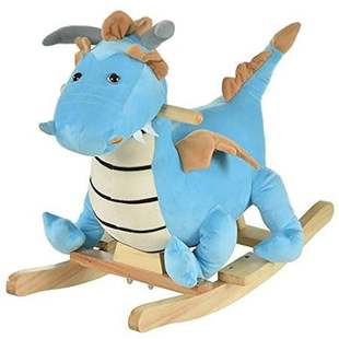 Horse Plush Qaba Rocking Ride Toy Kids Dinosaur