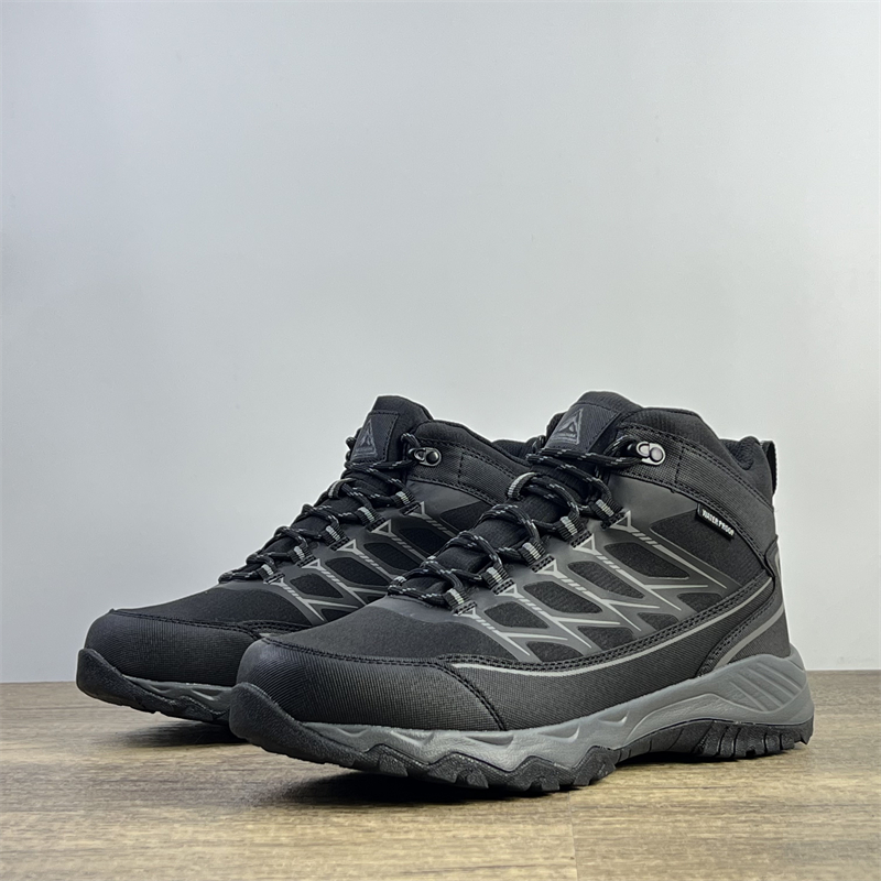 出欧洲单户外徒步鞋男鞋软壳防水中帮休闲鞋耐磨防滑减震登山鞋男
