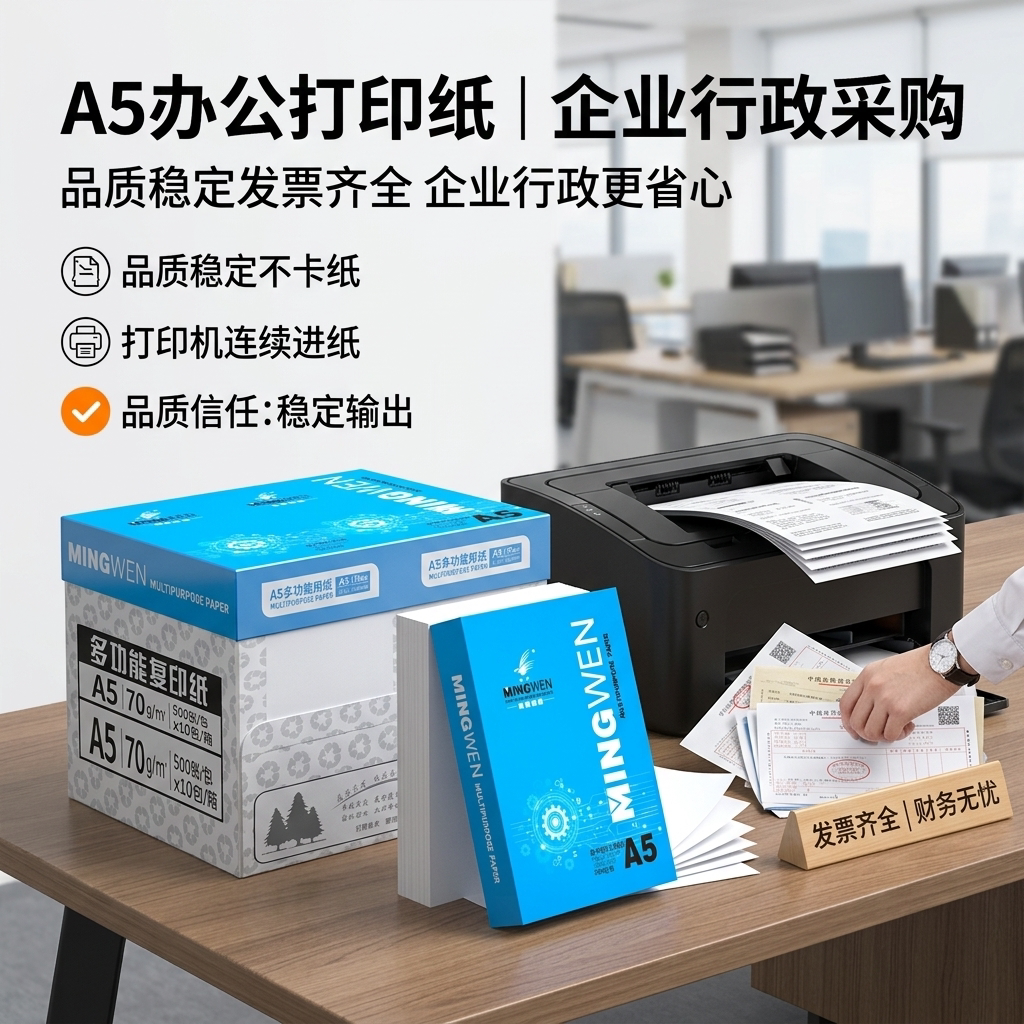 明闻A5复印纸品质稳定发票齐全图片
