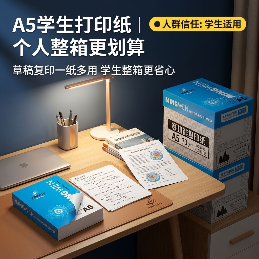 明闻A5打印纸草稿复印一纸多用图片