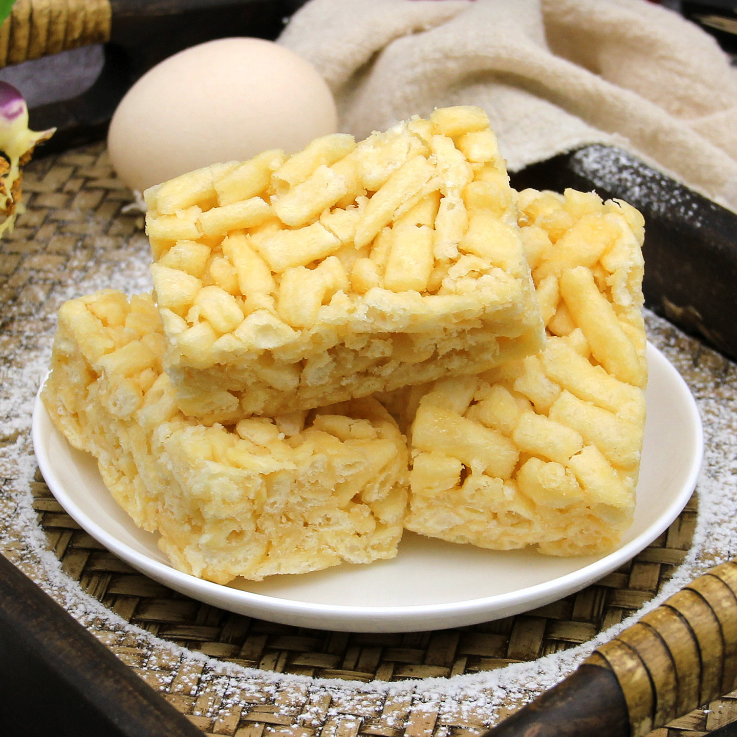 老香斋沙琪玛软糯上海特产老字号春节年货伴手礼休闲零食小吃糕点