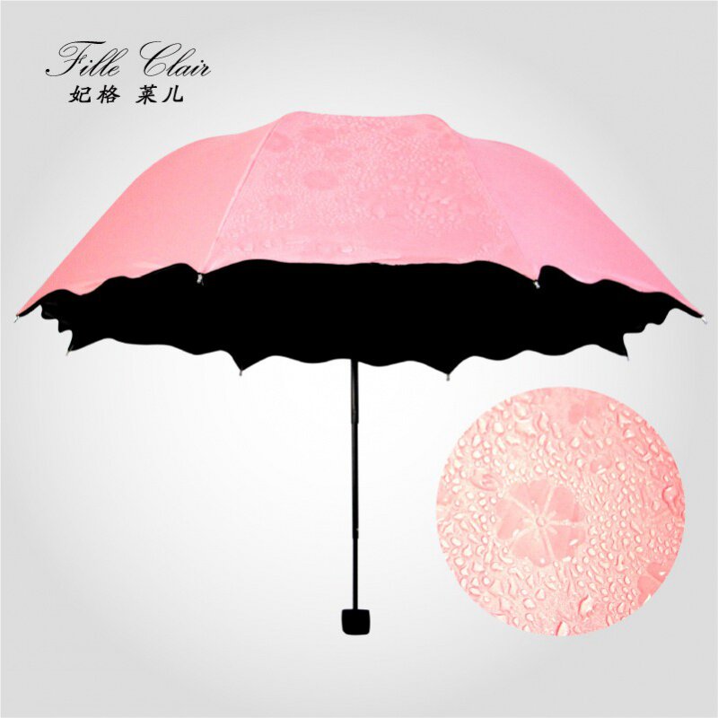 Bloom rain or shine Dual use Umbrella ultraviolet-proof fold Sunshade originality Vinyl Sweetin the Home Daily , Umbrella/Rain gear/Rain/Moistureproof , Umbrella  category - from Buy2taobao.com to provide professional Taobao agent buy service
