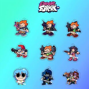 周五夜放克钥匙扣FRDAYFUNKIN钥匙扣卡通动漫精美可爱书包挂件