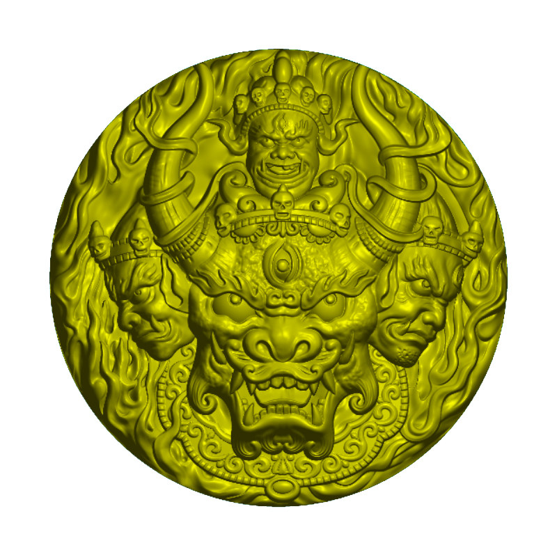 牛魔王jdp精雕图浮雕平面雕刻机图纸3d立体打印玉雕灰度图l0782