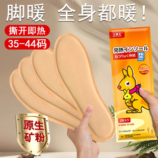 暖脚神器自发热暖宝宝发热鞋垫可行走办公室暖足贴暖脚底板免充电