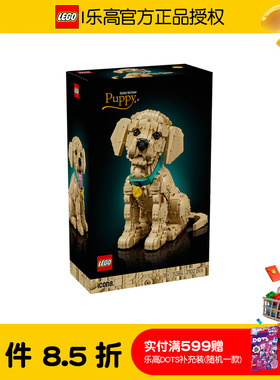 LEGO乐高ICONS系列11384金毛儿童益智力男女孩拼搭积木玩具礼物