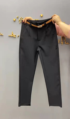 高腰显瘦九分裤9分直筒裤