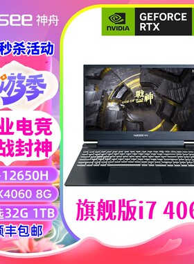 i9爆款神舟战神Z8游戏本3060独显S8笔记本电脑4060吃鸡5070联想i7