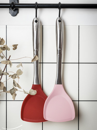 didinika硅胶锅铲麦饭石不粘锅专用厨具耐高温炒勺炒菜铲子不伤锅