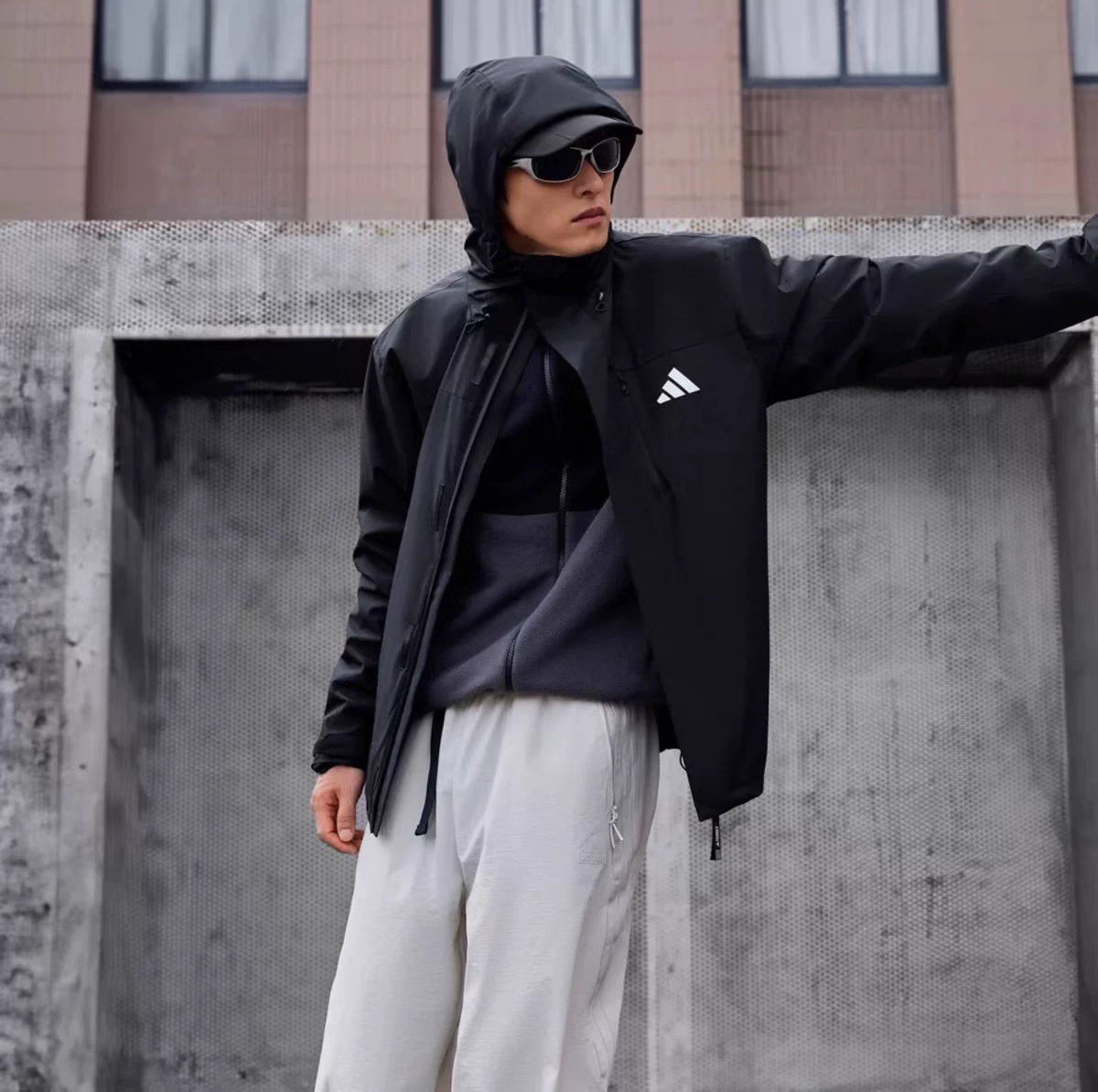 Adidas阿迪达斯秋冬三合一外套