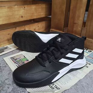 Adidas阿迪达斯OWNTHEGAME K WIDE大童中帮耐磨运动篮球鞋 FV9451
