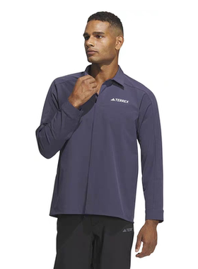 Adidas阿迪达斯AERORDY SHIRT男子户外经典款运动长袖衬衣IP0733