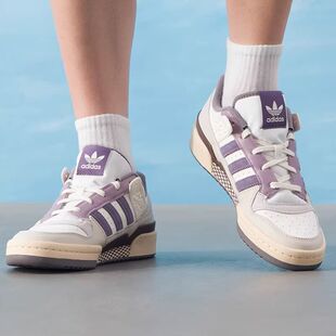 Adidas阿迪达斯FORUM LOW CL男女低帮舒适耐磨运动休闲板鞋JQ6735