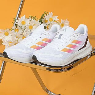 Adidas阿迪达斯RUNFALCON 5 J男女同款轻便低帮耐磨跑步鞋IE8588