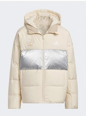Adidas阿迪达斯JK CB DOWN JKT儿童冬季撞色休闲保暖羽绒服IN5238
