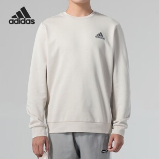 Adidas阿迪达斯M SWT男简约日常圆领薄绒运动卫衣IY9082 FEELCOZY