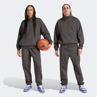 Adidas阿迪达斯ADIBB IW1631 JOGGER秋冬薄绒保暖运动休闲束脚长裤