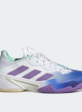 Adidas阿迪达斯Barricade 女子低帮轻便耐磨运动休闲网球鞋HP7417