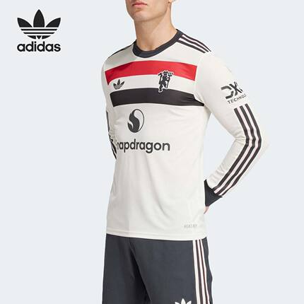 Adidas阿迪达斯MUFC 3 JSY AUL男球员版足球运动长袖套头衫IY7812