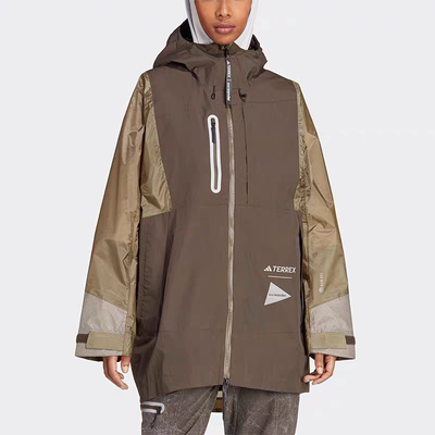 阿迪达斯女户外宽松运动休闲外套