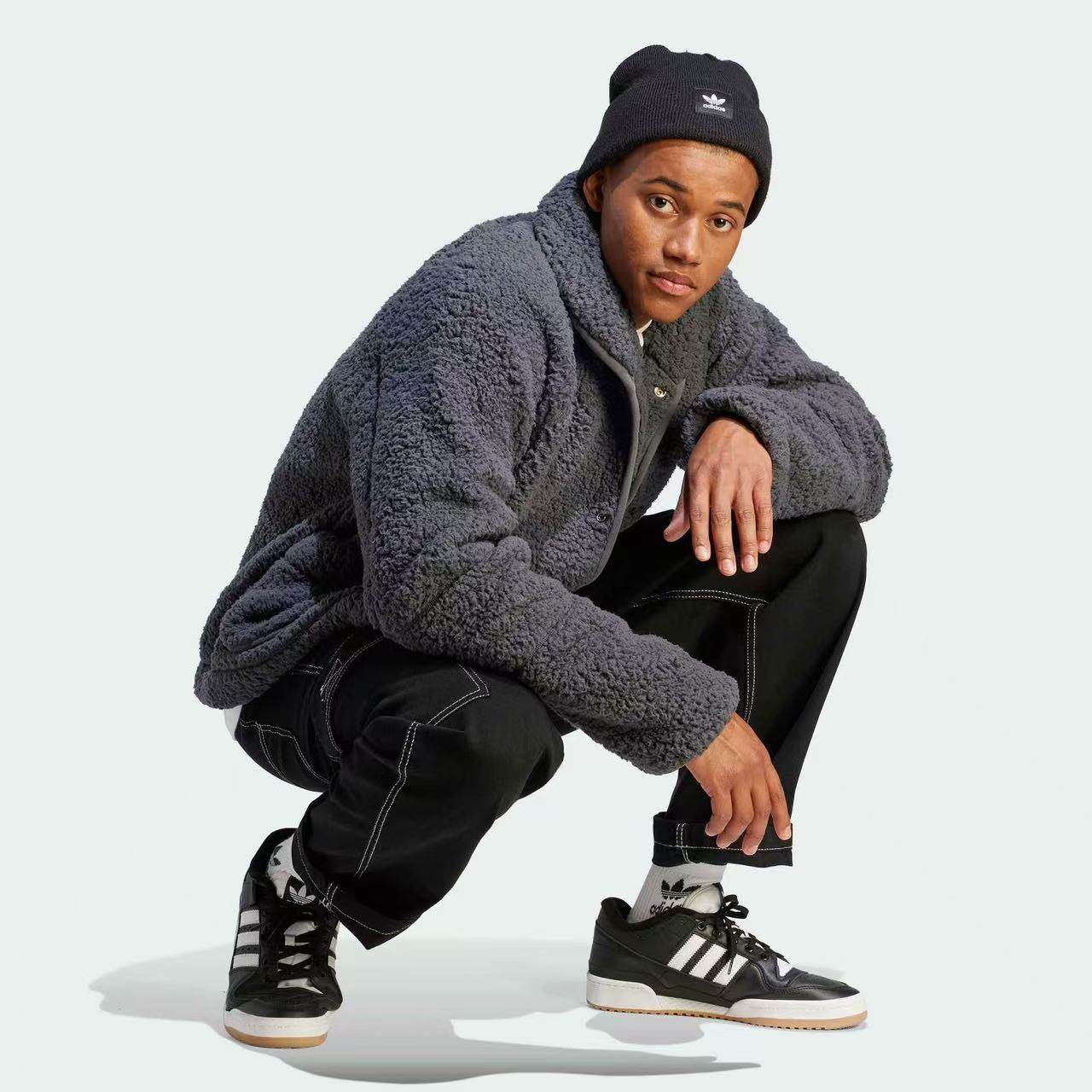 Adidas阿迪达斯男子立领运动外套