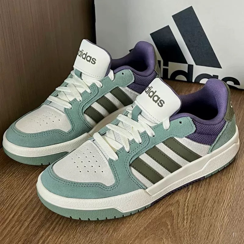 Adidas阿迪达斯ENTRAP情侣款耐磨百搭防滑复古低帮运动板鞋JR8322