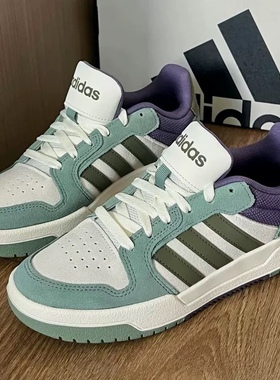 Adidas阿迪达斯ENTRAP情侣款耐磨百搭防滑复古低帮运动板鞋JR8322