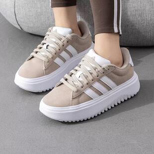 IH2408 PLATFORM厚底增高复古休闲板鞋 Adidas阿迪达斯GRAND COURT