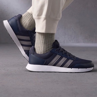 Adidas阿迪达斯RUN50S透气休闲缓震轻便运动跑步鞋 IF1553 IG6552