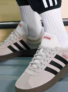 Adidas阿迪达斯VL COURT CLASSIC复古德训鞋t头鞋运动板鞋JS3003