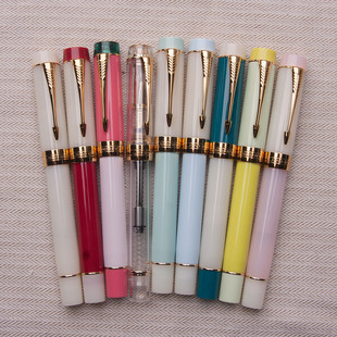 24新颜色新材质金豪世纪100树脂笔杆钢笔鸡尾bock施密特钢尖胖叔